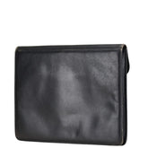 フェンディ クラッチバッグ セカンドバッグ ブラック レザー メンズ FENDI 【中古】